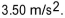 A car is moving with a speed of 32.0 m/s. The driver sees an accident ahead and slams on the brakes, causing the car to slow down with a uniform acceleration of magnitude 3   How far Does the car travel after the driver put on the brakes until it comes to a stop? A)  9.14 m B)  146 m C)  292 m D)  112 m E)  4.57 m