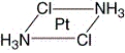 What is the correct name for the following compound?   A)  cis-diamminedichloroplatinum(II)  B)  trans-diamminedichloroplatinum(III)  C)  trans-diamminedichloroplatinum(II)  D)  trans-dichlorodiammineplatinum(II)  E)  cis-diamminedichloroplatinum(III) 