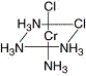 What is the correct name for the following compound?   A)  trans-tetramminedichlorochromium(II)  B)  cis-tetramminedichlorochromium(II)  C)  cis-triamminedichlorochromium(II)  D)  cis-tetramminechlorochromium(II)  E)  cis-tetramminedichlorochromium(III) 