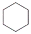 Which of the following are true regarding cyclohexane, whose carbon skeleton is shown?   (I)  The molecule is flat. (II)  Each carbon is bonded to four other atoms. (III)  Each carbon is sp<sup>3</sup> hybridized. A)  I only B)  II only C)  III only D)  II and III only E)  I, II, and III are all true.