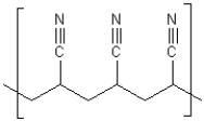 Draw the skeleton structure for the monomer or monomers from which the following polymer is derived.  