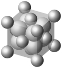 Consider the three unit cells below for ionic solids. In each unit cell, one of the ions is arranged in one of the standard unit cell structures while the other is found between these sites. What are the names of the minerals associated with each of these structures? I __________; II __________; III __________.       I.In addition to the ions II.There are 14 large and III.There are 14 small and shown, there is another 4 small ions depicted. 8 large ions depicted. at the very center of the unit cell