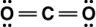 Carbon dioxide is a greenhouse gas. Which of the following is the correct Lewis structure for carbon dioxide? A)    B)    C)    D)   
