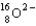 A   ion has __________ protons, __________ neutrons, and __________ electrons. A)  8, 10, 8 B)  8, 10, 10 C)  8, 8, 10 D)  8, 8, 8 E)  8, 16, 8
