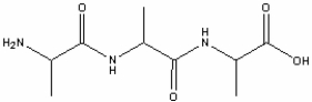 Which functional group is not present in this tripeptide?   A)  amide B)  alcohol C)  carbonyl D)  amine E)  methyl