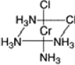 What is the correct name for the following compound?   A)  trans-tetraamminedichlorochromium(II)  B)  cis-tetraamminedichlorochromium(II)  C)  cis-triamminedichlorochromium(II)  D)  cis-tetraamminechlorochromium(II)  E)  cis-tetraamminedichlorochromium(III) 
