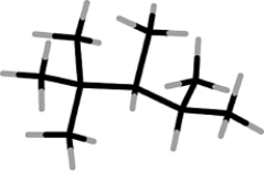 <strong>What is the systematic name of the molecule shown below? </strong> A) 2,2,3,4-tetramethylpentane B) 2,3,4,4-tetramethylpentane C) 1,2,3,4,4-pentamethylbutane D) 1,1,1,2,3,3-hexamethylpropane E) 2-tert-butyl-3-methylbutane