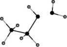 Ethanol is water soluble. Which of the following sketches properly illustrates the strongest interaction between water and ethanol that is responsible for this solubility? A) B) C) D)