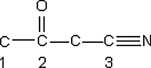 Identify the hybridization of the atomic orbitals on carbon atoms labeled 1, 2, and 3. The hydrogen atoms and lone-pair electrons are not shown in the diagram.  