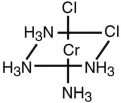 What is the correct name for the following compound?   A) trans-tetraamminedichlorochromium(II)  B) cis-tetraamminedichlorochromium(II)  C) cis-triamminedichlorochromium(II)  D) cis-tetraamminechlorochromium(II)  E) cis-tetraamminedichlorochromium(III) 