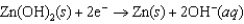 Hearing aid batteries utilize a zinc/air electrochemical cell. The reduction half-reactions and standard reduction potentials for this cell are given below. What is the standard cell potential of zinc/air cell?   <font face= symbol ></font>1.249 V  
