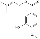 Identify the functional groups present in the following molecule.  