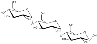 Circle the glycosidinc linkage(s) in the following polysaccharide.  
