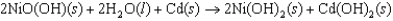 The standard cell potential for the nickel-cadmium battery is 1.35 V, and the cell reaction can be written as   Which one of the following statements do you expect to be true based on the Nernst equation? Note Q <font face= symbol ></font> reaction quotient, and K <font face= symbol ></font> equilibrium constant for the cell reaction. A) As the battery is used, the cell voltage approaches zero because Q approaches K in value. B) When the battery no longer works, the cell voltage is zero because Q <font face= symbol ></font> K. C) As the battery is used, the cell voltage does not change because Q equals 1. D) When the battery is fully charged, Q <font face= symbol ></font> K. E) When the battery is fully charged, Q <font face= symbol ></font> K.