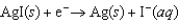 Electrochemical cell potentials can be used to determine equilibrium constants that would be otherwise difficult to determine because concentrations are small. Calculate the value of K<sub>sp</sub> for AgI from the following data.   E<font face= symbol ></font> <font face= symbol ></font> <font face= symbol ></font>0.80 V   E<font face= symbol ></font> <font face= symbol ></font> <font face= symbol ></font>0.15 V A) 3.03 <font face= symbol ></font> 10<font face= symbol ><sup></sup></font><sup>14</sup> B) 8.4 <font face= symbol ></font> 10<font face= symbol ><sup></sup></font><sup>17</sup> C) 7.12 <font face= symbol ></font> 10<font face= symbol ><sup></sup></font><sup>12</sup> D) 1.13 <font face= symbol ></font> 10<sup>16</sup> E) 3.31 <font face= symbol ></font> 10<sup>13</sup>
