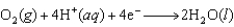 Calculate the value of K for the following reaction at 298 K.   given the following reduction potentials   E<font face= symbol ></font> <font face= symbol ></font> <font face= symbol ></font>1.077 V   E<font face= symbol ></font> <font face= symbol ></font> <font face= symbol ></font>1.229 V A) 1.92 <font face= symbol ></font> 10<sup>10</sup> B) 3.70 <font face= symbol ></font> 10<sup>2</sup> C) 1.04 D) 1.18 E) 3.54 <font face= symbol ></font> 10<sup>1</sup>