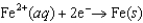 Consider the following standard reduction potentials. Reduction Half-Reaction   (volts)    <font face= symbol ></font> 0.45   <font face= symbol ></font> 0.34   <font face= symbol ></font> 0.76   <font face= symbol ></font> 1.66   <font face= symbol ></font> 0.14 Which corrosion reaction when two metals come in contact is not likely to occur? A) Iron will be oxidized as copper ions are reduced. B) Aluminum will be oxidized as copper ions are reduced. C) Tin will be oxidized as copper ions are reduced. D) Zinc will be oxidized as copper ions are reduced. E) Iron will be oxidized as aluminum ions are reduced.