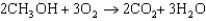 Methanol fuel cells depend on the following reaction. How many electrons are transferred in this redox reaction as written?   A) 3 B) 6 C) 8 D) 12 E) 2