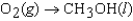The symbol <font face= symbol ></font><font face= symbol ></font>   (CH<sub>3</sub>OH, l)  refers to which of the following reactions? A)    B)        C)        D)    E)   