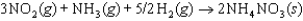 The symbol <font face= symbol ></font><font face= symbol ></font>   (NH<sub>4</sub>NO<sub>3</sub>, s)  refers to which of the following reactions? A)    B)    C)    D)    E)   