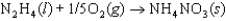 The symbol <font face= symbol ></font><font face= symbol ></font>   (NH<sub>4</sub>NO<sub>3</sub>, s)  refers to which of the following reactions? A)    B)    C)    D)    E)   