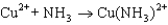 In the following reaction, which species is the Lewis acid?   A) Cu<sup>2</sup><font face= symbol ><sup></sup></font> B) NH<sub>3</sub> C) [Cu(NH<sub>3</sub>) ]<sup>2</sup><font face= symbol ><sup></sup></font> D) None of these is an acid. E) All of these are acids.