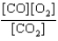 <strong>At a high temperature, carbon dioxide decomposes to produce carbon monoxide and oxygen. Which expression corresponds to the equilibrium constant for the reaction written as      </strong> A)   B)   C)   D)   E)   <div style=padding-top: 35px> 