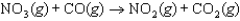 The reaction   is thought to occur by the following mechanism: Step 1:   Step 2:   Which of the following species is an intermediate? A) NO<sub>2</sub> B) NO C) NO<sub>3</sub> D) CO<sub>2</sub> E) This mechanism has no intermediates.