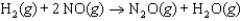 The reaction of NO gas with H<sub>2</sub> gas has the following rate law: Rate <font face= symbol ></font> k[H<sub>2</sub>][NO]<sup>2</sup>. A proposed mechanism is: Step 1:   Step 2:   What is the molecularity of steps 1 and 2, and which step is the slow, or rate-determining, step? A) 2; 2; step 1 B) 4; 4; step 2 C) 3; 2; step 1 D) 3; 2; step 2 E) Cannot be determined from the information provided.