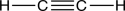  Describe the valence bond picture of bonding in acetylene, which is shown below. Identify the number of valence electrons, the number of  \pi  bonds, the number of   \sigma  bonds, and the hybridization of the carbon atomic orbitals.   