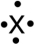 The following Lewis symbol corresponds to which element?   A) Be B) B C) C D) N E) O