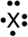 The following Lewis symbol corresponds to which ion?   A) F<font face= symbol ><sup></sup></font> B) O<font face= symbol ><sup></sup></font> C) C<sup>2</sup><font face= symbol ><sup></sup></font> D) B<sup>3</sup><font face= symbol ><sup></sup></font> E) N<sup>2</sup><font face= symbol ><sup></sup></font>