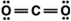Carbon dioxide is a greenhouse gas. Which of the following is the correct Lewis structure for carbon dioxide? A)    B)    C)    D)   