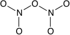 How many lone-pair electrons are on the central oxygen atom in the Lewis structure for dinitrogen pentoxide (N<sub>2</sub>O<sub>5</sub>) ? A skeleton of the molecule is provided below.   A) 0 B) 2 C) 4 D) 1 E) 3