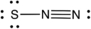 What is the formal charge of each atom (from left to right)  in the following resonance structure of SN<sub>2</sub>?   A) 0, 0, 0 B) (<font face= symbol ></font>1, <font face= symbol ></font>1, 0)  C) (<font face= symbol ></font>2, <font face= symbol ></font>1, 0)  D) (<font face= symbol ></font>2, <font face= symbol ></font>1, <font face= symbol ></font>1)  E) (<font face= symbol ></font>1, <font face= symbol ></font>1, <font face= symbol ></font>1) 