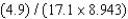 If the following operations are carried out, how many significant figures should be reported in the answer?   A) 1 B) 2 C) 3 D) 4 E) 5