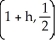 Let f(x, y) = - 2xy. Compute f . Enter your answer as a polynomial in h in standard form.
