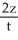 <strong>Let g(x, t, z) = (x - t). Find .</strong> A) -2zt B) 0 C) - + 1 D) -2zt + E) none of these