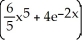<strong>Find: dx</strong> A) - 2 + C B) - 8 + C C) - 2 + C D) - 2 + C