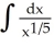 Find: Enter your answer as a power function in x in standard form with any fractional coefficients or powers in reduced form and any constant at the right end.
