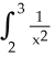 <strong>Given the graph of the function y = , set up the definite integral that gives the area of the shaded region. </strong> A) dx B) dx C) dx D) dx