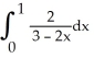 <strong>Calculate. </strong> A) -e + ln 3 B) ln 3 C) -ln 3 D) E) none of these