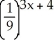 <strong>If = 81, find x.</strong> A) x = - B) x = -3 C) x = - D) none of these