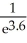 <strong>If ln x = -3.6, write x using the exponential function.</strong> A) B) C) 3.6 D)