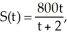 <strong>A publishing company has published a new magazine for young adults. The monthly sales S (in thousands) is given by where t is the number of months since the first issue was published. Find S(3) and S'(3) and interpret the results.</strong> A) At three months, the monthly sales are $480,000 and increasing at 64,000 magazines per month. B) At three months, the monthly sales are $2, 400,000 and increasing at 64,000 magazines per month. C) At three months, the monthly sales are $2,400,000 and increasing at 800,000 magazines per month. D) At three months, the monthly sales are $480,000 and decreasing at 64,000 magazines per month.