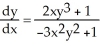 Use implicit differentiation to determine where . Is correct?