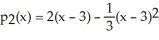 Suppose the second Taylor polynomial for f(x) at x = 3 is   . Find f''(3). Enter just a reduced fraction.<div style=padding-top: 35px> 