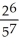 Determine the sum of the following geometric series:   +   +   +   +   + ... . Enter just a reduced fraction of form   .<div style=padding-top: 35px> 