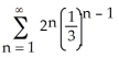 Determine the sum of the following infinite series:   . Enter just an integer.<div style=padding-top: 35px> 
