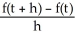 If f(t) = 5t - 4, find   where h ≠ 0 and simplify. Enter your answer as just an integer.<div style=padding-top: 35px> 